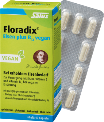 FLORADIX Eisen plus B12 vegan Kapseln