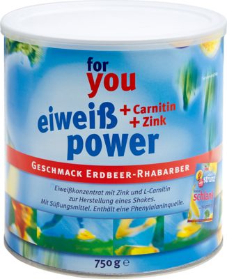 FOR YOU eiweiß power Erdbeere Pulver