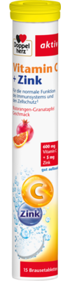 DOPPELHERZ Vitamin C+Zink Brausetabletten