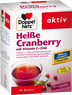 DOPPELHERZ heiße Cranberry m.Vit.C+Zink Granulat