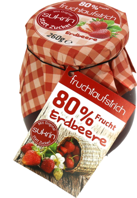 SUKRIN Fruchtaufstrich Erdbeere 80%