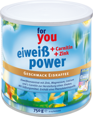 FOR YOU eiweiß power Eiskaffee Pulver