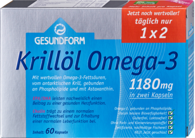 GESUNDFORM Krillöl 1180 mg Antarktis Kapseln