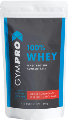 GYMPRO 100% Whey Protein Plv.weiße Schoko.Erdbeere