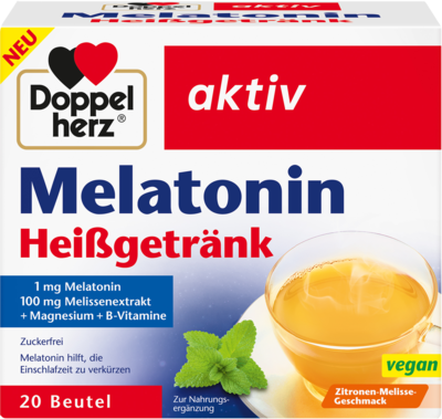 DOPPELHERZ Melatonin Heißgetränk Granulat